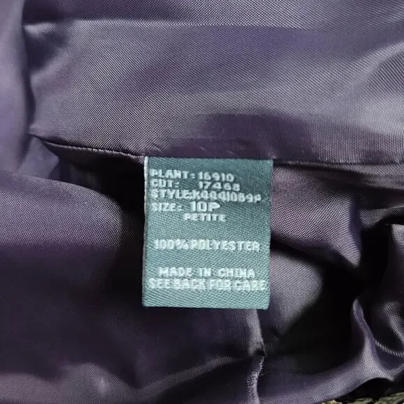 Koret Gorgeous Purple Tan Tapestry Brocade Blazer Fully Lined Size 10 P Chic - Picture 9 of 13